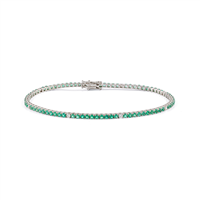 Armband Bliss Dame  Bl i tennis in Weißgold 20114778